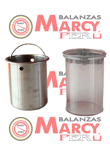 Recipiente balanzas marcy
